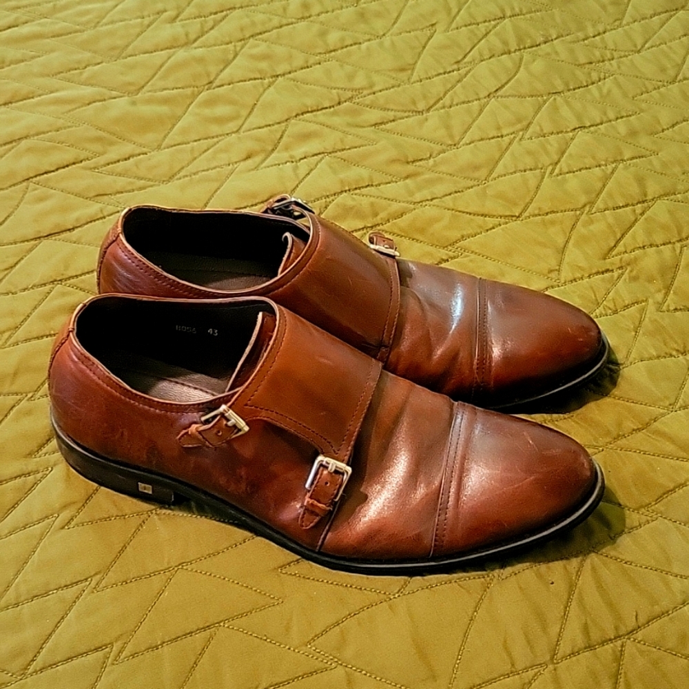 Double Monk Strap Men's Shoes size 43 EU / 10 US